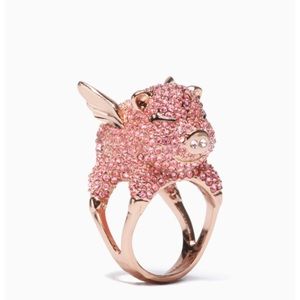 Kate Spade Imagination Flying Pave Pig Ring